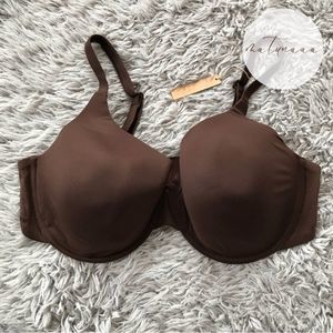 Skims Fits Everybody T-Shirt Push-Up Bra in Cocoa 40DD
